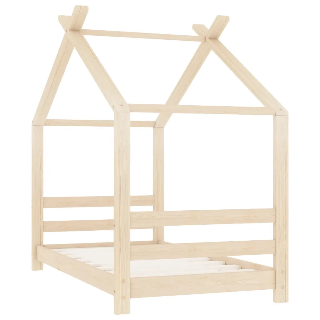 Giroletto per Bambini-Struttura Letto Bambini in Legno Massello di Pino 70x140 cm 320728