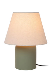 Lampada da tavolo MACIA ceramica lino verde-beige Lucide