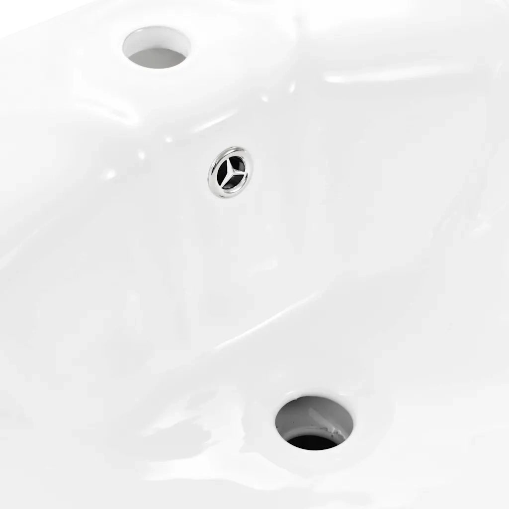 Lavandino a Colonna in Ceramica Bianca 580x510x200 mm 143005