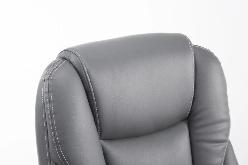 Sedia da ufficio Pacific in similpelle grigio