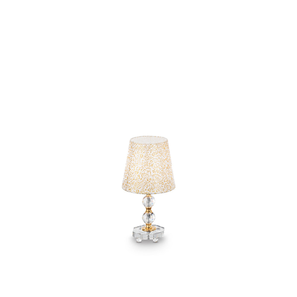Lampade Da Scrivania - Ufficio Classico Queen Metallo Oro 1 Luce E27 Small