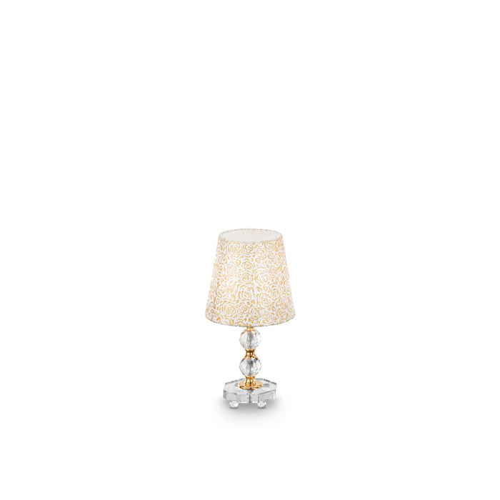 Lampade Da Scrivania - Ufficio Classico Queen Metallo Oro 1 Luce E27 Small