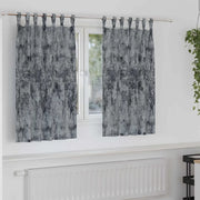 Tende in Velluto 2 pcs Grigio Argento 140 x 140 cm Velluto 4107718