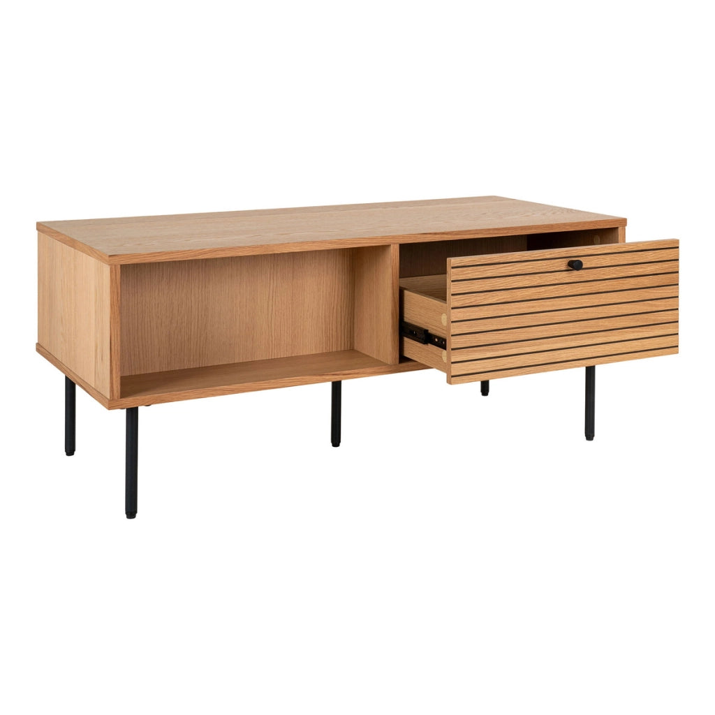 Tavolino Kyoto, Marrone, Legno, 100x50x45 cm