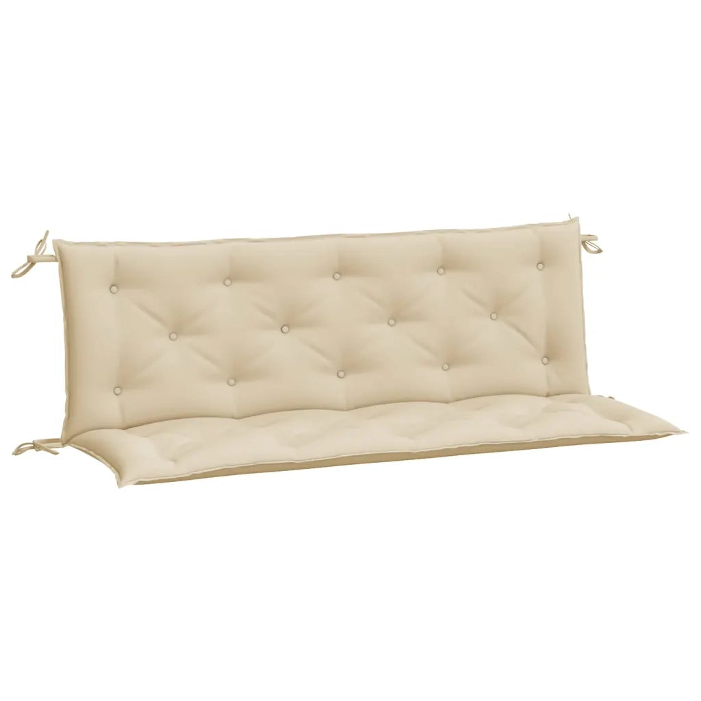 Cuscini Panca da Giardino 2 pz-Set di 2 Cuscini per panchina da esterno Beige 150x50x7 cm Tessuto Oxford