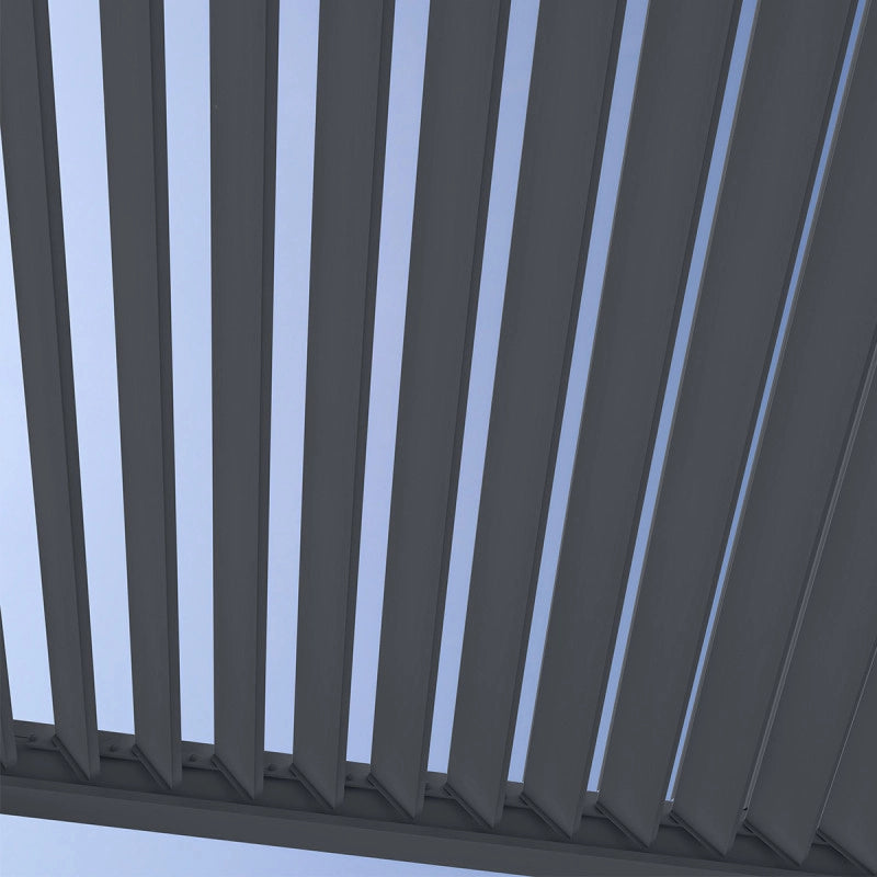 Pergola bioclimatica Ombréa VS 3x3M addossata – Antracite V2