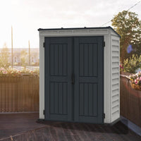 Casetta da Giardino Porta Attrezzi 91x170x202 cm in PVC Grigio/Grigio Scuro