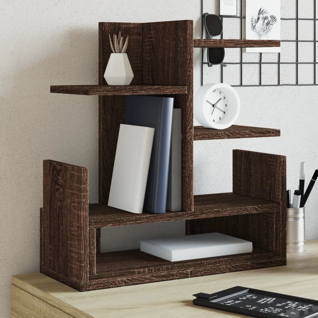 vidaXL Organizer Scrivania Rovere Marrone 49x20x52,5 cm Multistrato