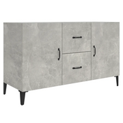 Credenza | Madia | Buffet da pranzo | Armadio da pranzo Grigio Cemento 100x36x60 cm in Legno Multistrato