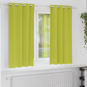 Tende Blackout con Anelli 2 pcs Verde 175 x 140 cm Poliestere 4107389