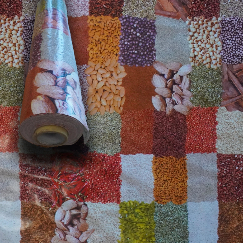 ***MEGA STOCK*** Rotolo da 20 metri (H140cm) di Tovaglia PVC telata cerata Per Casa, Sagre, Pizzerie CEREALI