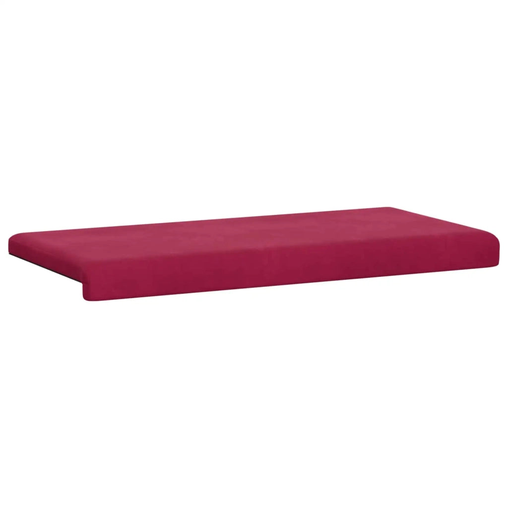 Cuscino per panchina Velluto (V) Rosso Vino Profondità 35 cm 42043257