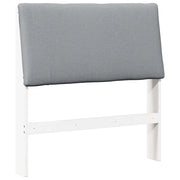 Testiera | Testata imbottita Grigio chiaro 100 cm Pino massello