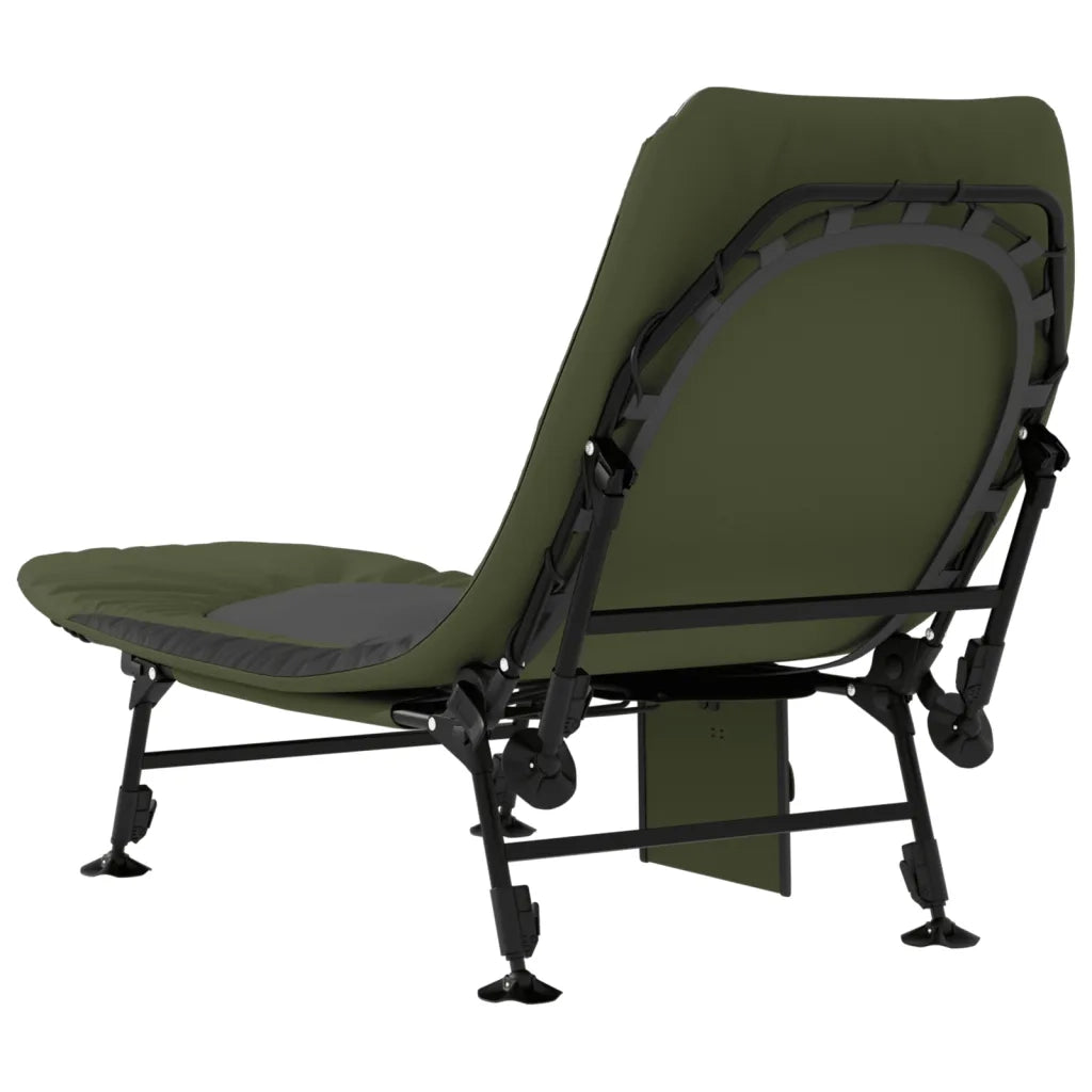 Letto da Pesca Gambe Anti Fango Regolabili Pieghevole Verde CFW6177889
