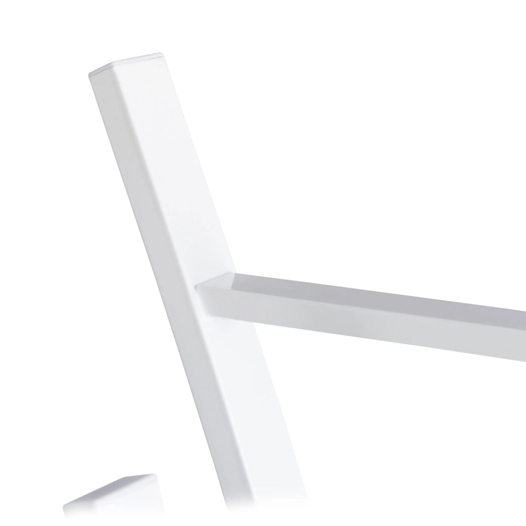 Portasciugamani da terra 88 cm design moderno acciaio bianco 13_0002278