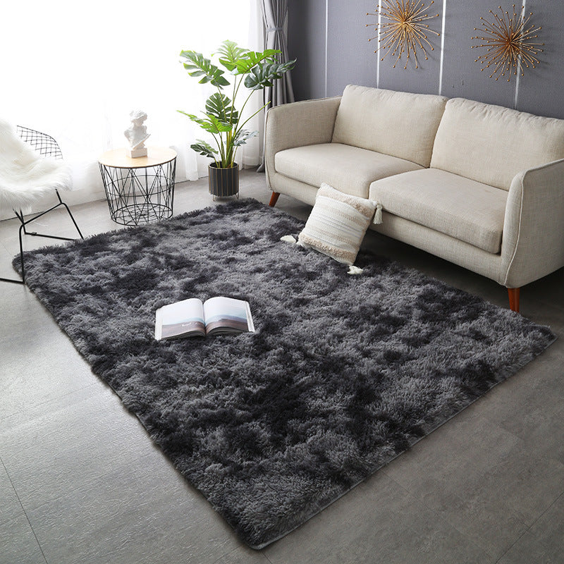 Tappeto morbido shaggy grigio scuro 60x90 cm