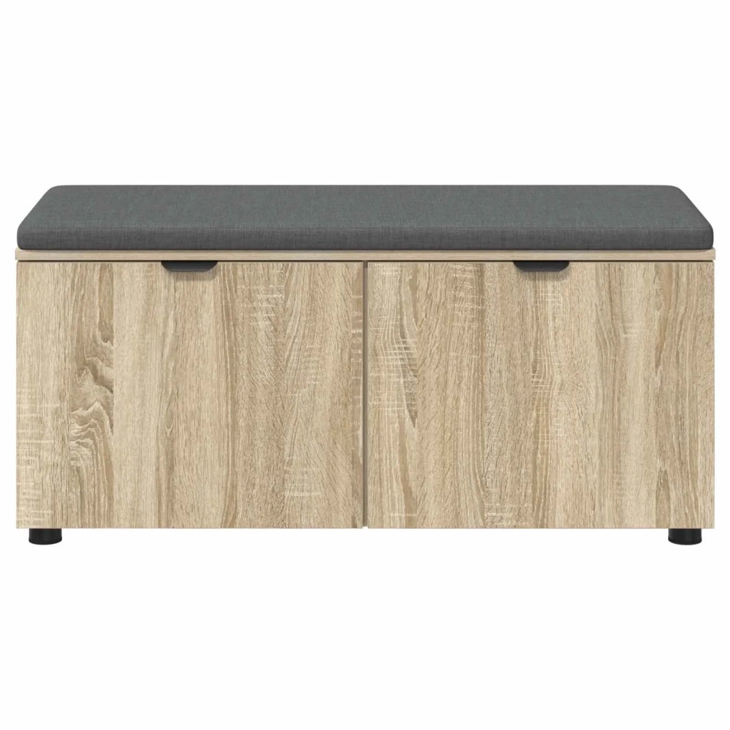Panca per ingresso con cuscino Rovere Sonoma 100 x 38 x 46 cm 891490