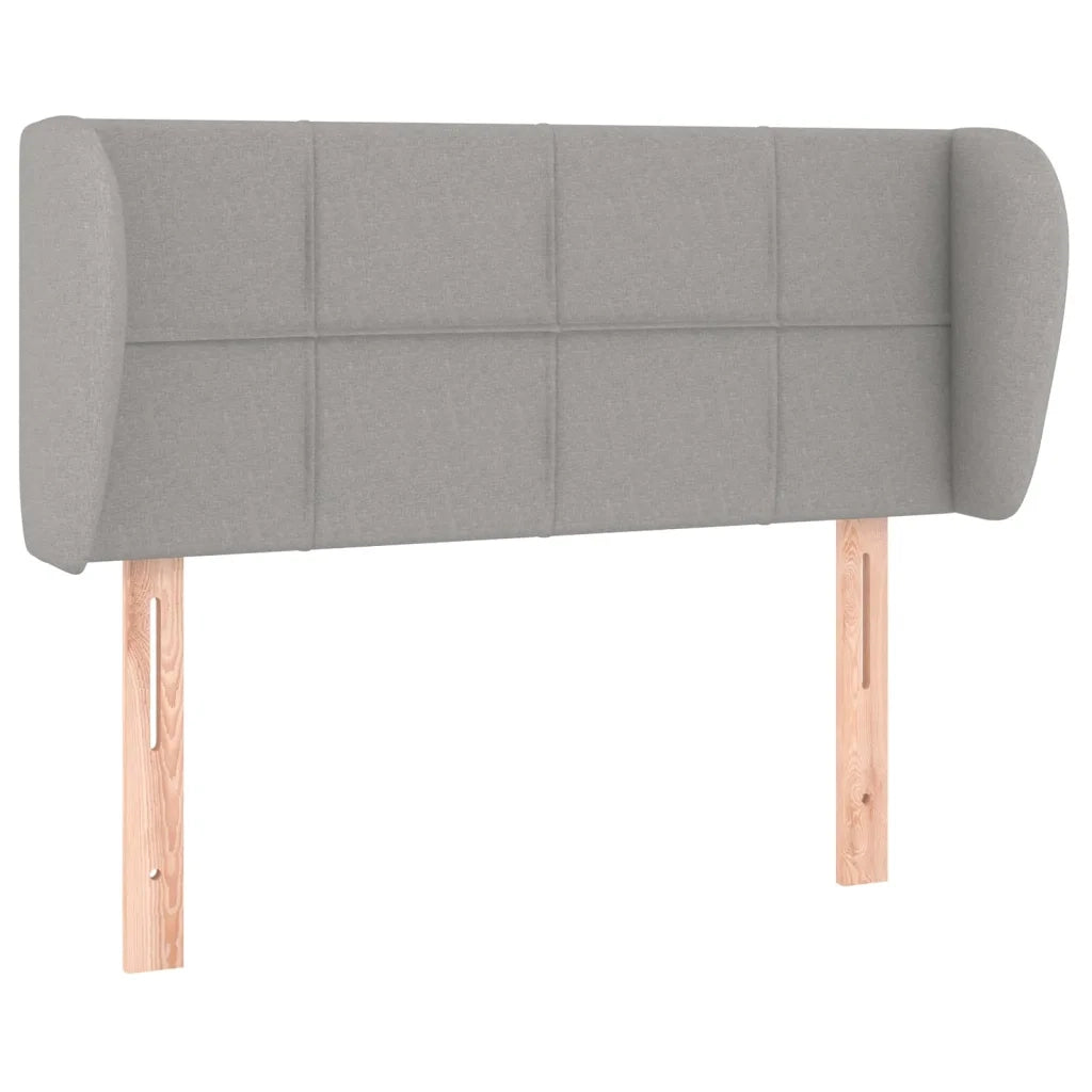 Testiera ad Orecchio Grigio Chiaro 93x23x78/88 cm in Tessuto cod mxl 47025