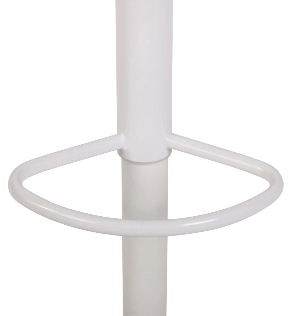 Sgabello Dyn V2 in tessuto marrone,bianco