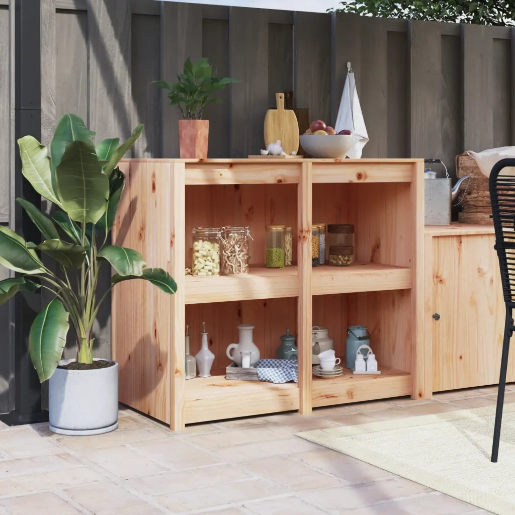 Mobile da Cucina da Esterno MEPPEL 106x55x92 cm Legno Massello di Pino 832353
