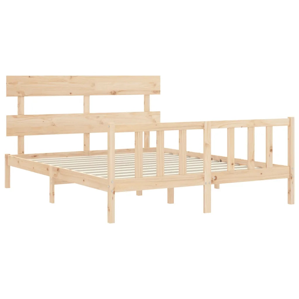 Giroletto senza Materasso 160x200 cm in Legno Massello di Pino 3193281