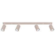Plafoniera moderna taupe 81cm 4 spot GU10 GRAVIO Pure Lume