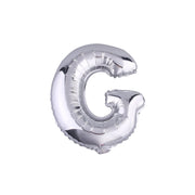 Trade Shop - Palloncino Gonfiabile Elio Lettera G Argento 35 Cm Compleanno Festa Party Casa -