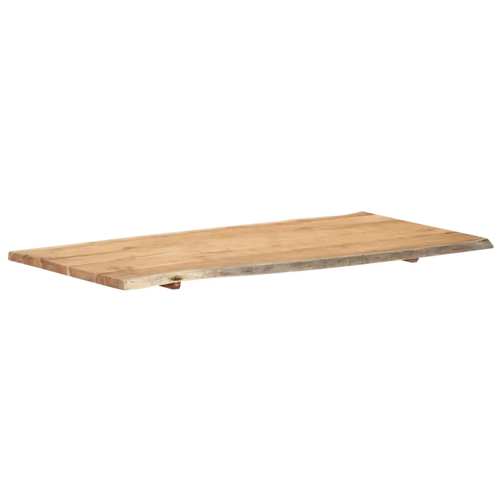 Piano del Tavolo in Legno Massello di Acacia 118x(50-60)x2,5 cm 286333