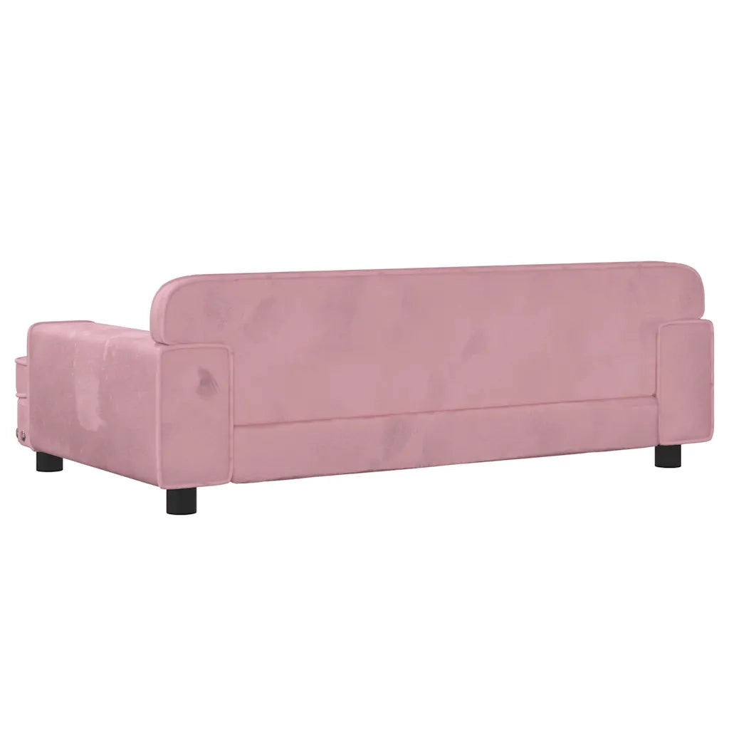 Lettino per Cani Rosa 90x53x30 cm in Velluto CFW6958602