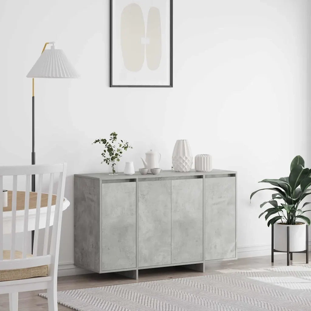 Credenza Grigio cemento 120 x 41 x 75 cm Legno multistrato 3333899