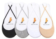 4 paia calze per donna - calze per piede anteriore - calze assorbenti inespugnabili alte lunghe - calze assorbenti - calze estive sottili in cotone per stivali