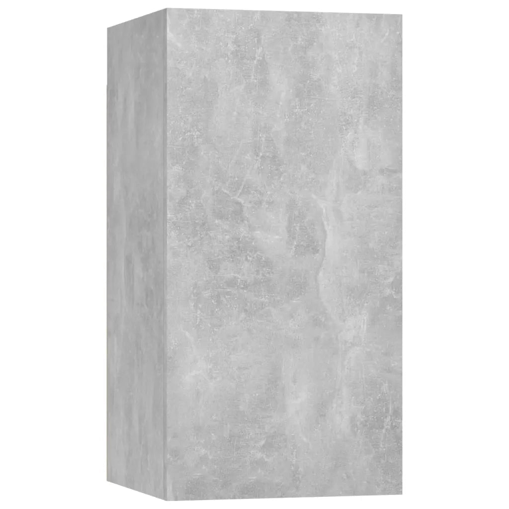 Set di Mobili Porta TV 4 pz Grigio Cemento in Legno Multistrato 3079152