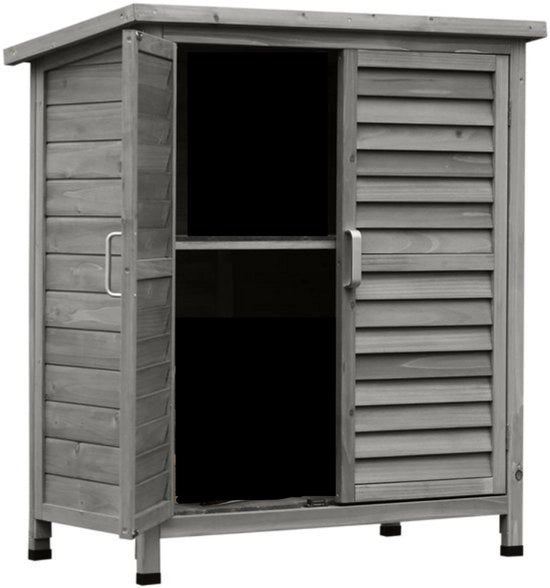 Cassettone per Giardino - Cassetto per Attrezzi da Giardino - Materiale in Legno - Esterno - Dimensioni 87cm x 46,5cm x 96,5cm