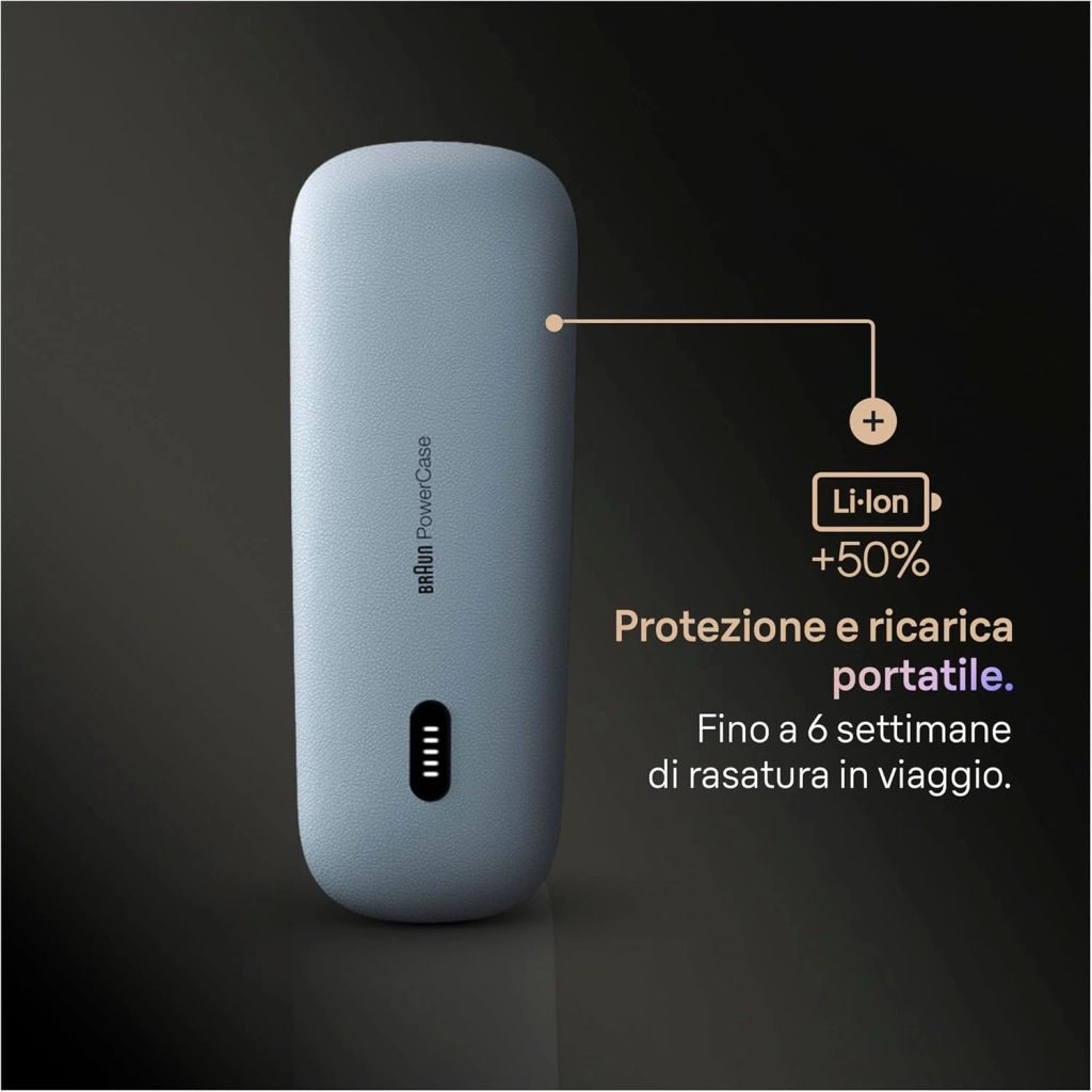 Braun Serie 9 Pro + Rasoio Elettrico Barba, Wet&Dry, 5+1 Lame di Precisione Ultra Sottili, Regolabarba Uomo, Rasoio Barba, 60 Min Utilizzo, Powercase, Base di Ricarica, Regolabarba Braun 9625s Grafite