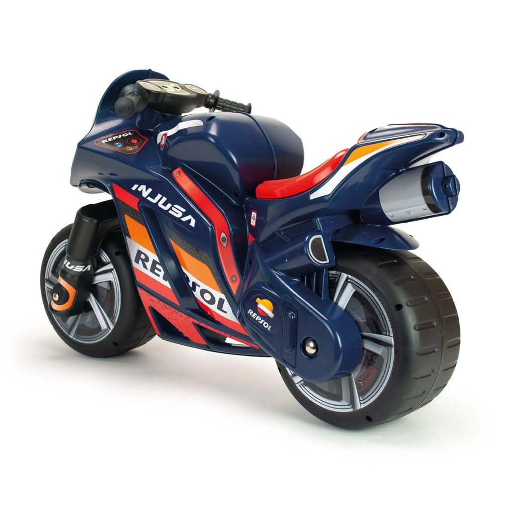Moto Cavalcabile per Bambini Winner Repsol Stile Racing Senza Pedali Blu