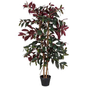 Tidback artificiale decorativo con 460 foglie verde 65x65x115