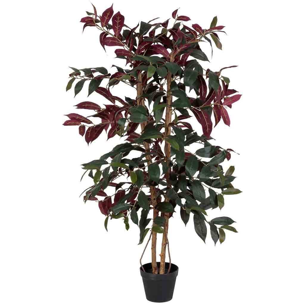 Tidback artificiale decorativo con 460 foglie verde 65x65x115
