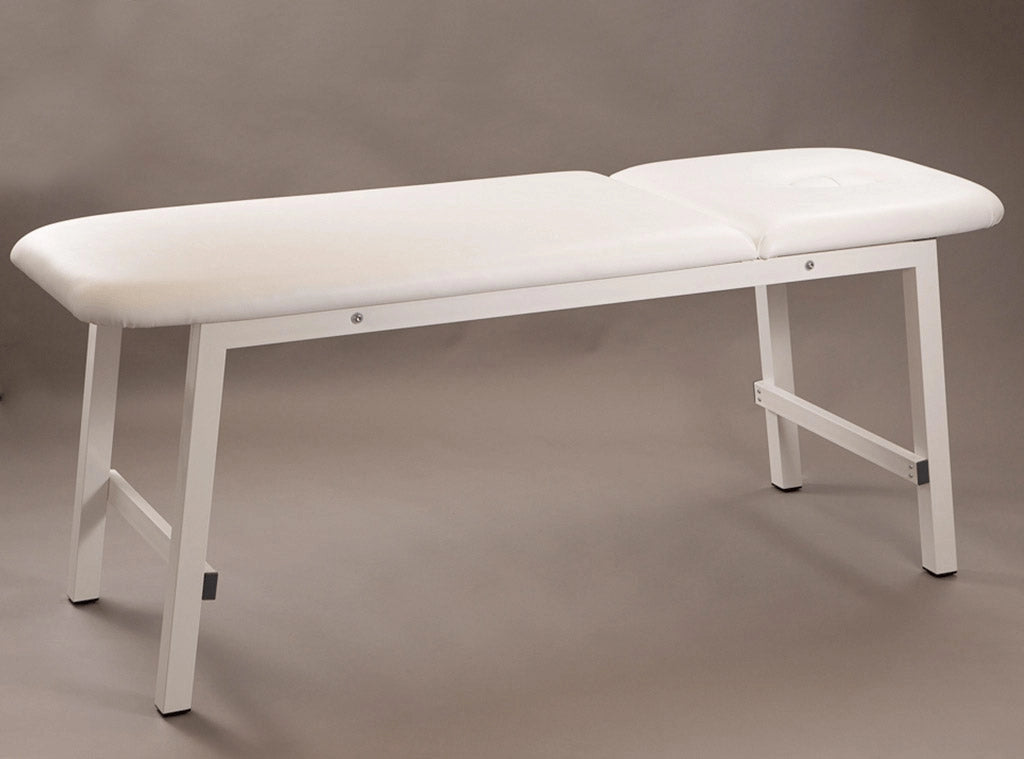 Lettino da Massaggio Fisioterapia Fisso 2 Sezioni 190x65x78cm Benotti Innaloo Bianco