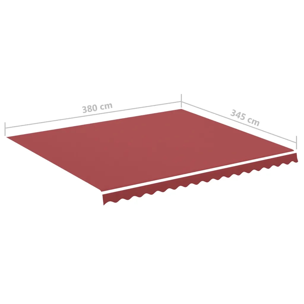 Tessuto di Ricambio per Tenda da Sole Rosso Borgogna 4x3,5 m 311968