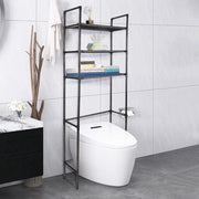 Organizzatore di spazio per la stanza da bagno, ripiano per la stanza da bagno da pavimento a soffitto, organizzatore per la stanza da bagno con ripiani e contenitori.