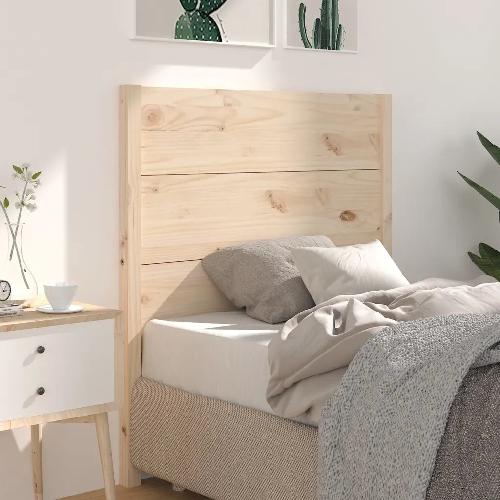 Testiera per Letto-Testata-Testiera Decorativa 81x4x100 cm in Legno Massello di Pino 850917