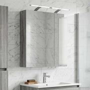 Mobiletto per specchio da bagno Grigio Sonoma 60 x 14,5 x 70 cm 889068