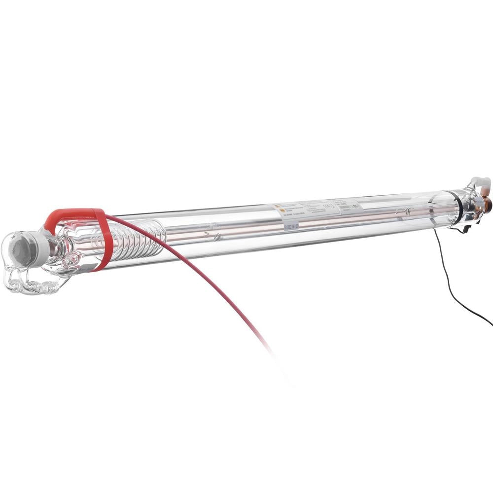 60 W CO2 Laser Tube, 1250 Mm Length, 55 Mm Diameter, Borosilicate Glass Laser Cutting Tube With Metal Head, 5000–6000 Hours. Wires Pre-wired For Laser Engravers, Engraving And Cutting Machines.