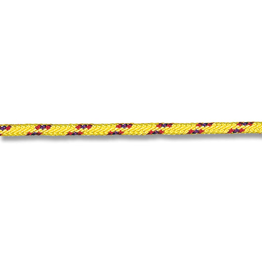 Ibiza multicolor doppia treccia 100% poliestere gialla filo segnale rossoblu 4 mm 200 mt nautica