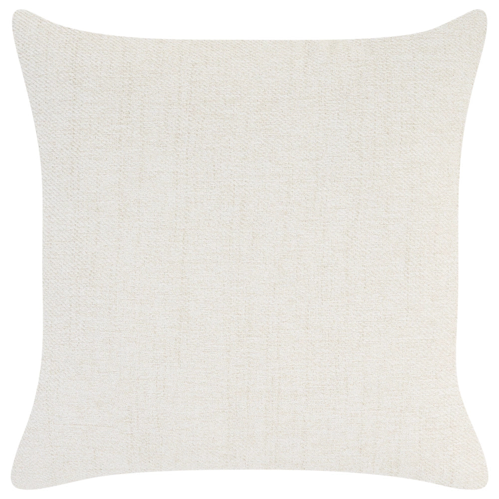 Divano imbottito minimalista a profilo ribassato a 3 posti con seduta profonda bianco sporco stile minimalista