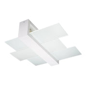 Plafoniera Pure Lume REBIRD 2 luci bianca in vetro E27