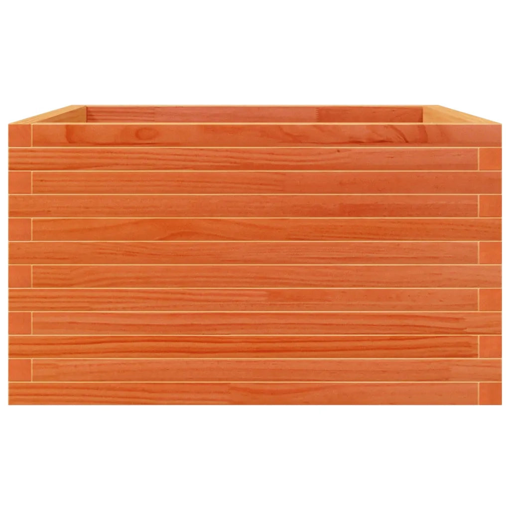 Fioriera Giardino Marrone Cera 80x80x45,5cm Legno Massello Pino 847260