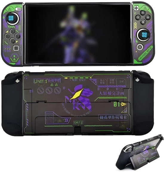 Protezione per Switch 2 - Scocca rigida in policarbonato - Disegno rimovibile - Standard girevole - Resistente ai graffi - Comodo da utilizzare - Protezione per console da gioco