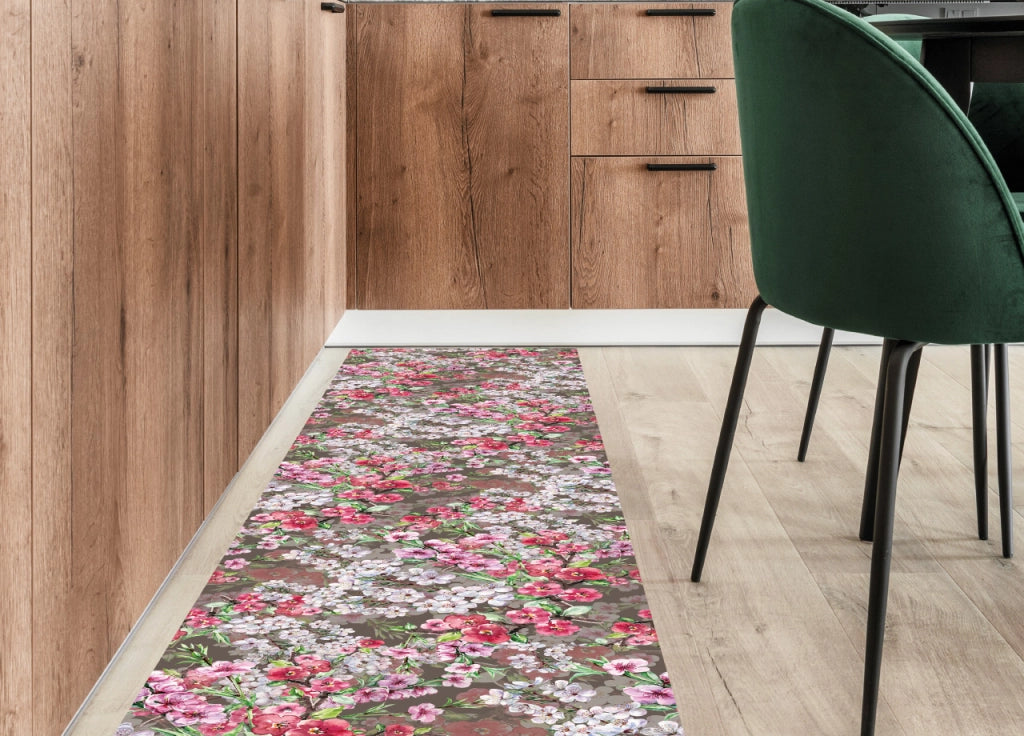 Tappeto Passatoia Cucina Antiscivolo Linea Futura Sakura By Suardi - 52x50 - Sakura