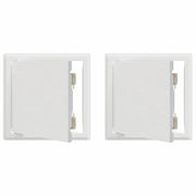 Pannello di Accesso 2 pz Bianco 23 x 23 x 3 cm Acciaio CFW8176176